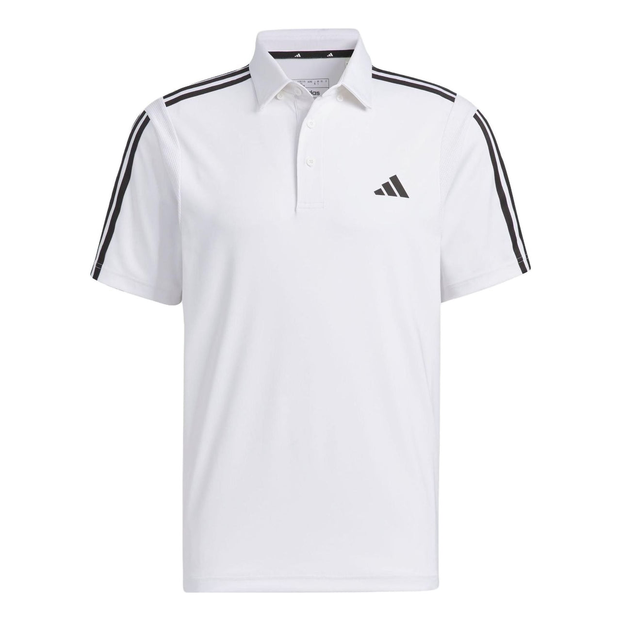 adidas HEAT.RDY 3-Stripe Short Sleeve Polo Shirt 'White' HY0931