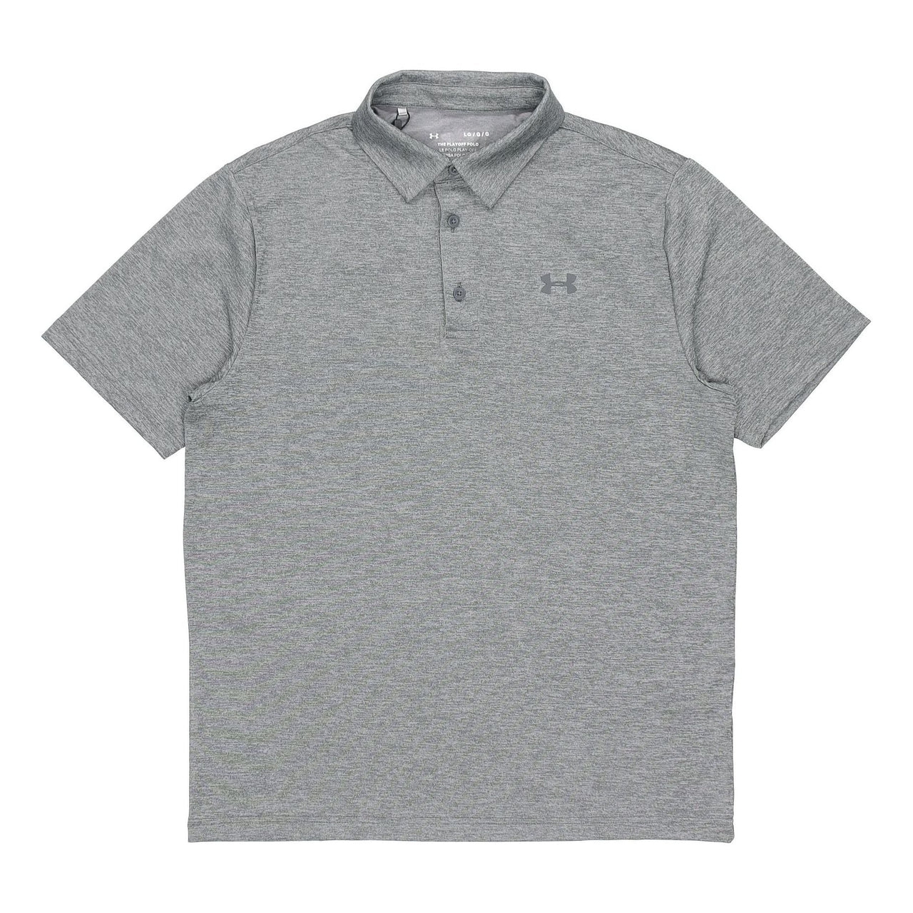 Men's Under Armour Playoff Golf Sports Thin and light Breathable Loose Short Sleeve Polo Shirt Silver Gray 1351131-036