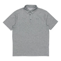 Men's Under Armour Playoff Golf Sports Thin and light Breathable Loose Short Sleeve Polo Shirt Silver Gray 1351131-036