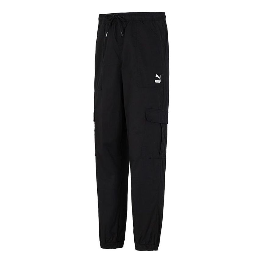 PUMA Woven Cargo Bundle Feet Casual Long Pants Black 533101-01
