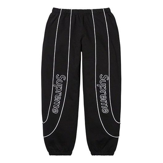 Supreme Track Paneled Sweatpants 'Black White' SUP-FW21-167