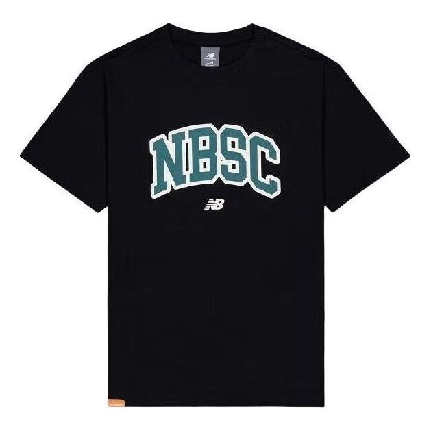 New Balance Big NBSC Graphic T-Shirt 'Black Blue' AMT42322-BK