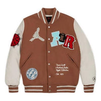 Air Jordan x Travis Scott Varsity Jacket Asia Sizing 'Antique Brown' DO4104-256