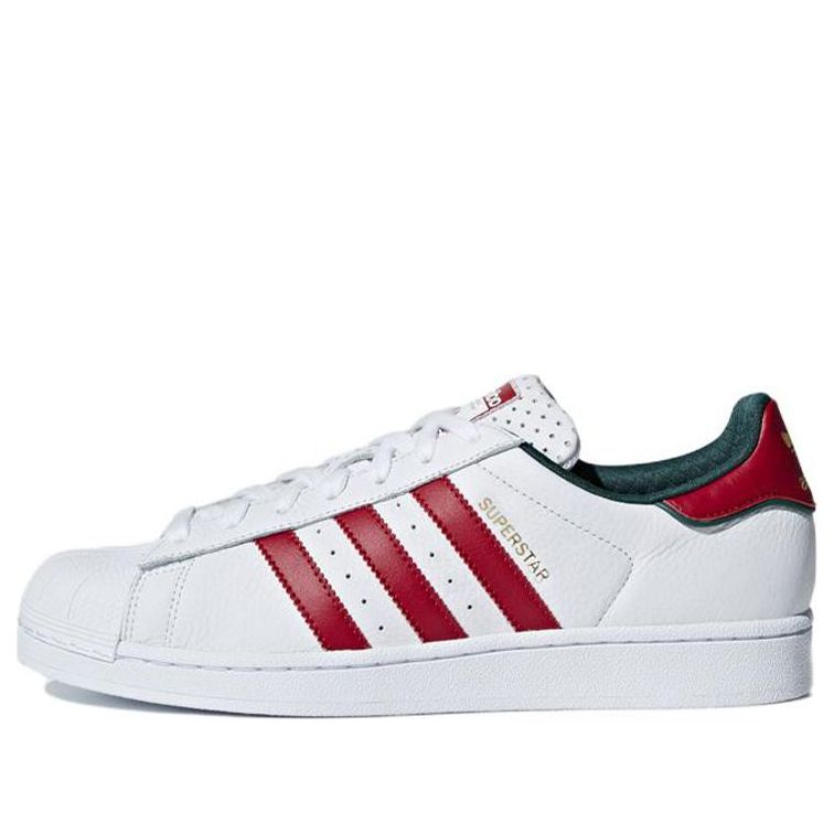 adidas Originals Superstar Shoes 'White University Red Green' D96974