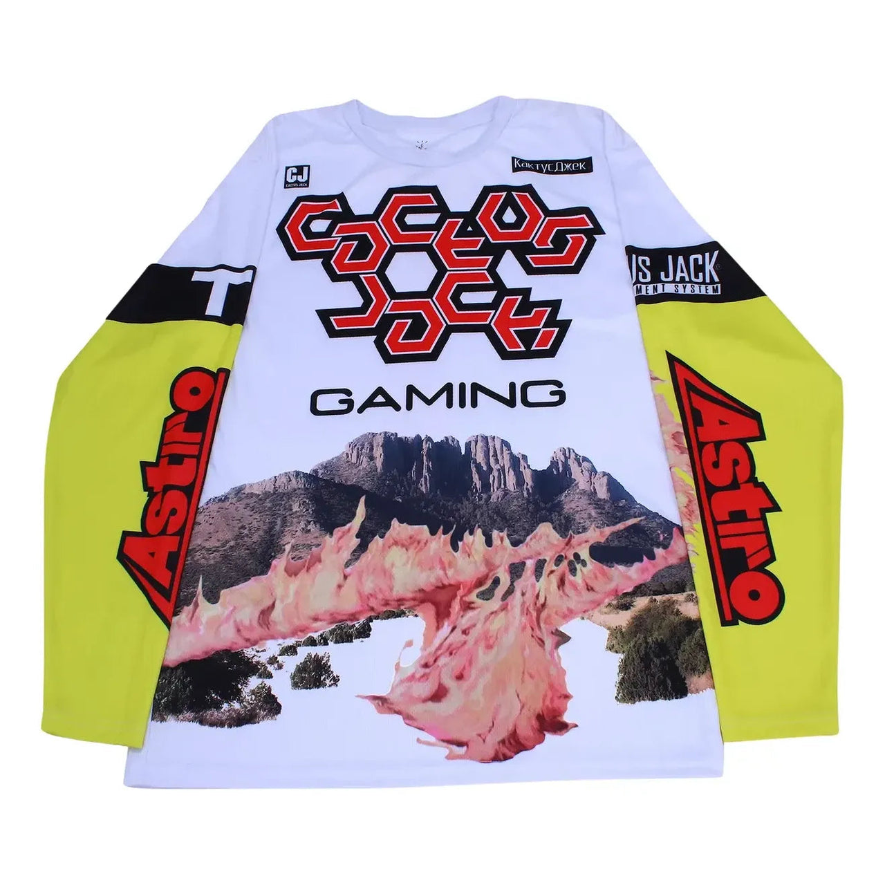 Travis Scott Cactus Jack The Scotts Gaming II Long-Sleeve Jersey 'White' CJFN-LS47