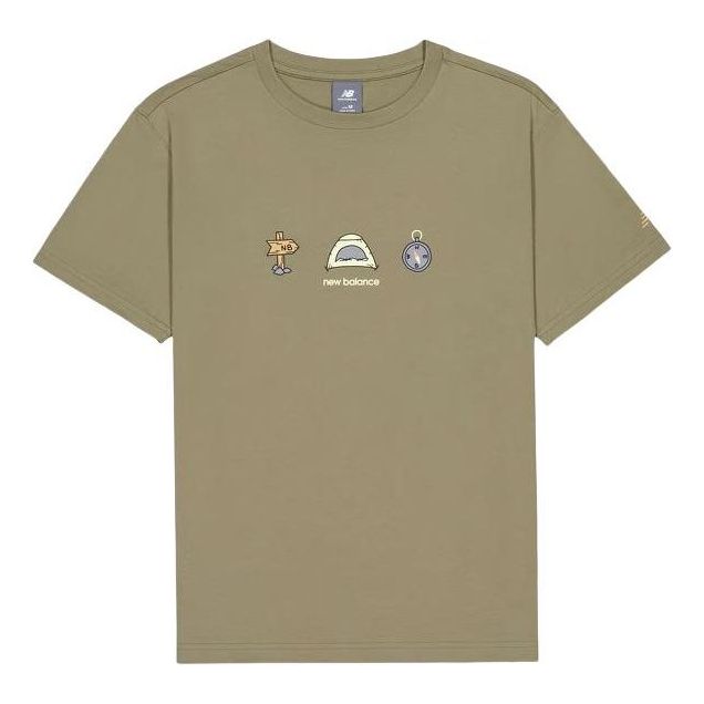 New Balance Camp Graphic T-Shirts 'Khaki' AMT41360-CGN