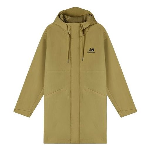 New Balance Casual Lifestyle Long Jacket 'Olive Green' AMJ11337-BEI