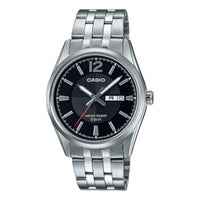 Casio Retro Fashion Business Analog Watch 'Metallic Silver Black' MTP-1335DJ-1AJF