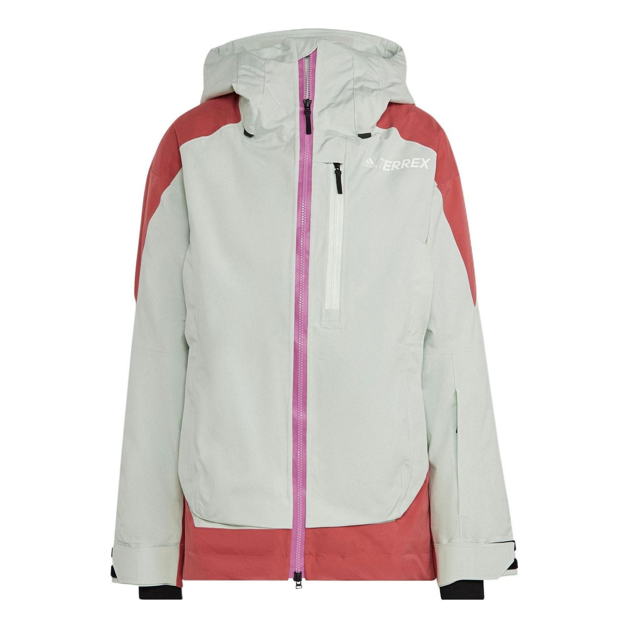 (WMNS) adidas Terrex MYSHELTER Snow 2-Layer Insulated Jacket 'White Pink' HI5484