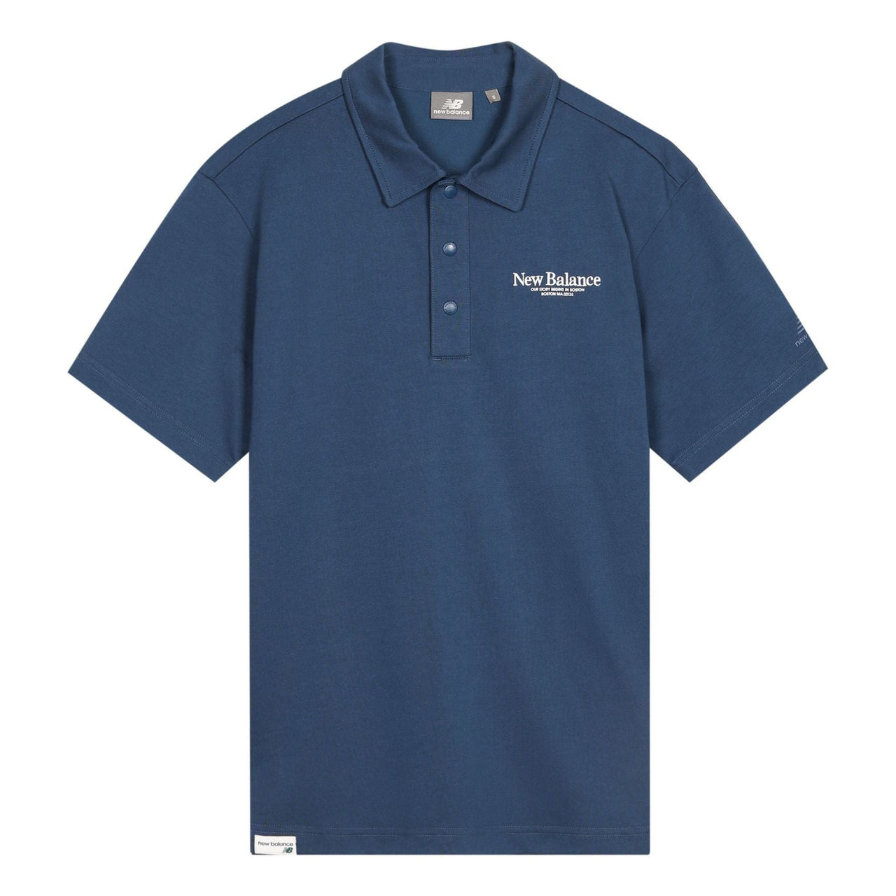 New Balance Sport Lifestyle Polo Tee 'Blue' 5FD24193-NV