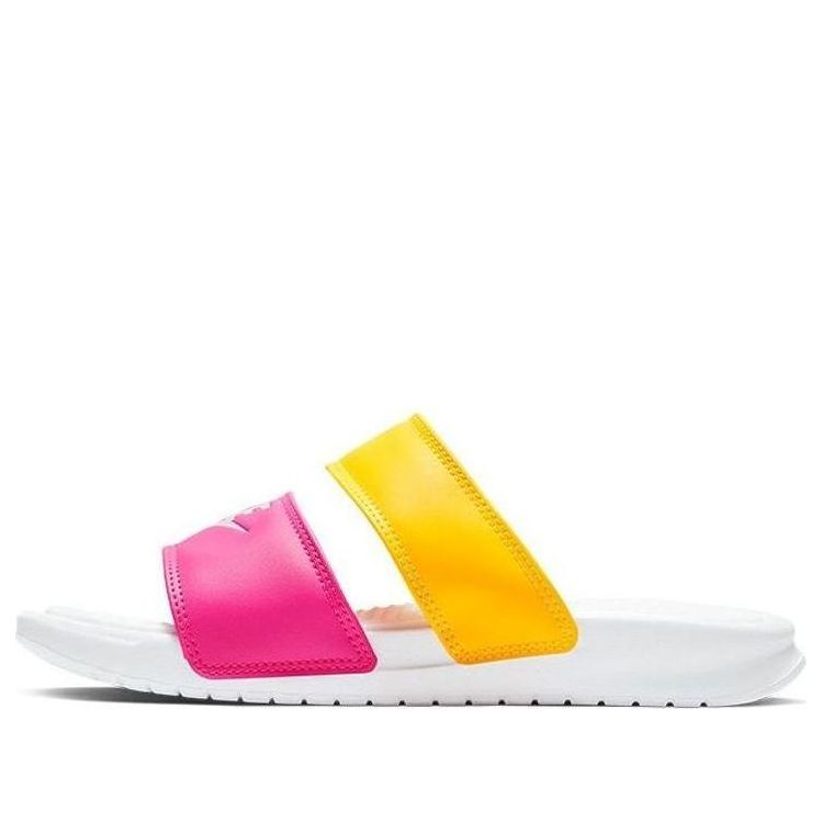 (WMNS) Nike Benassi Duo Ultra Slide 'Metallic Summit White' 819717-102
