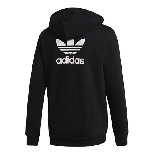 adidas originals TRF FLC Hoodie Zipper Fleece Lined Stay Warm Hooded Jacket Black DN6016