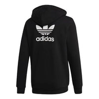 adidas originals TRF FLC Hoodie Zipper Fleece Lined Stay Warm Hooded Jacket Black DN6016