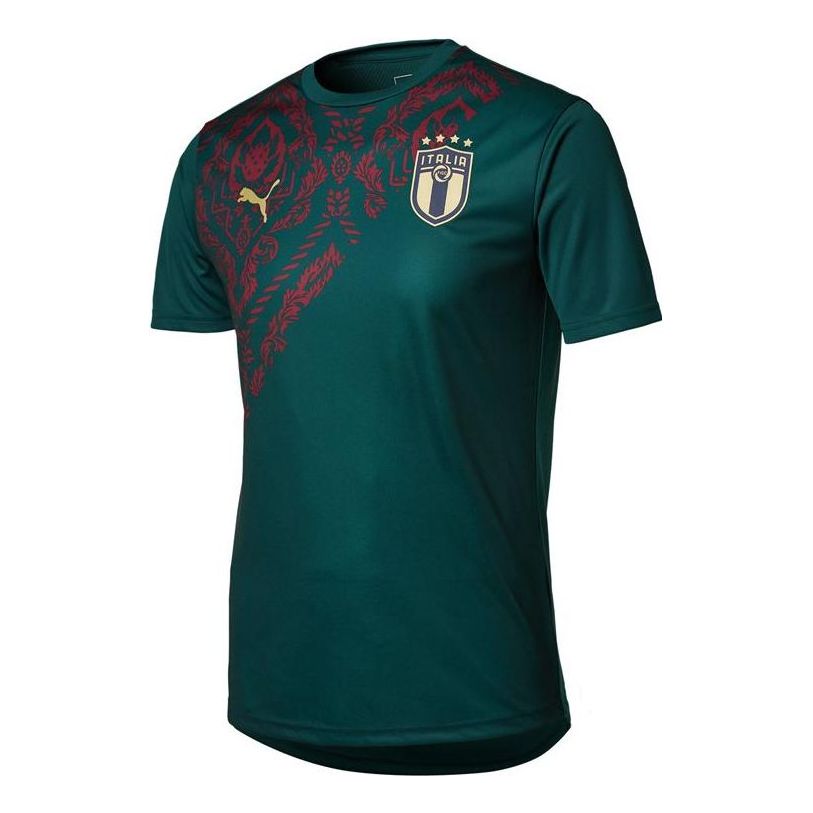 PUMA Italy Training T-Shirt Stadium Euro 2020 'Green' 757341-10