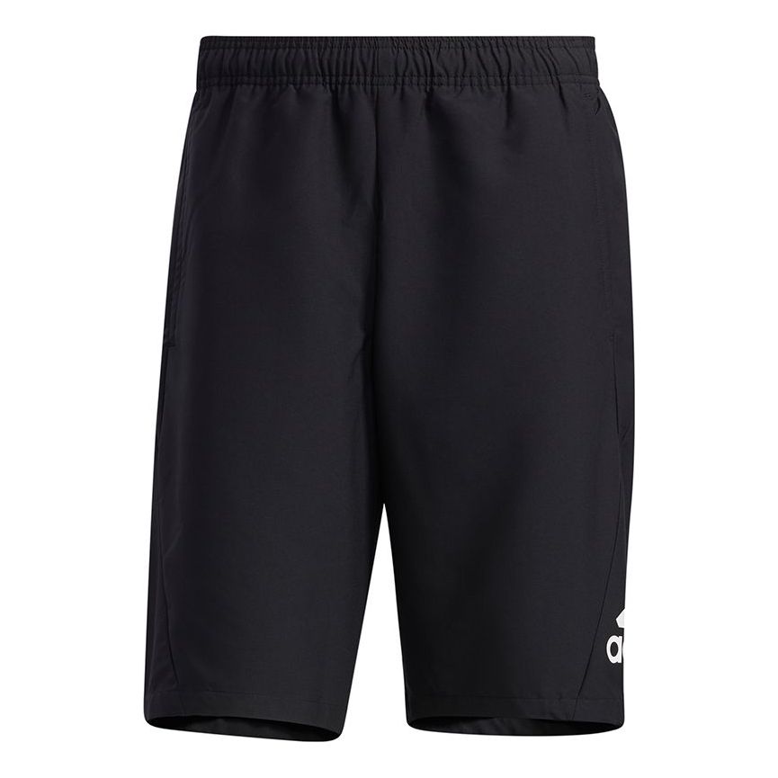 adidas M Mh Wov Short Casual Sports Breathable Alphabet Printing Shorts Black GN0802