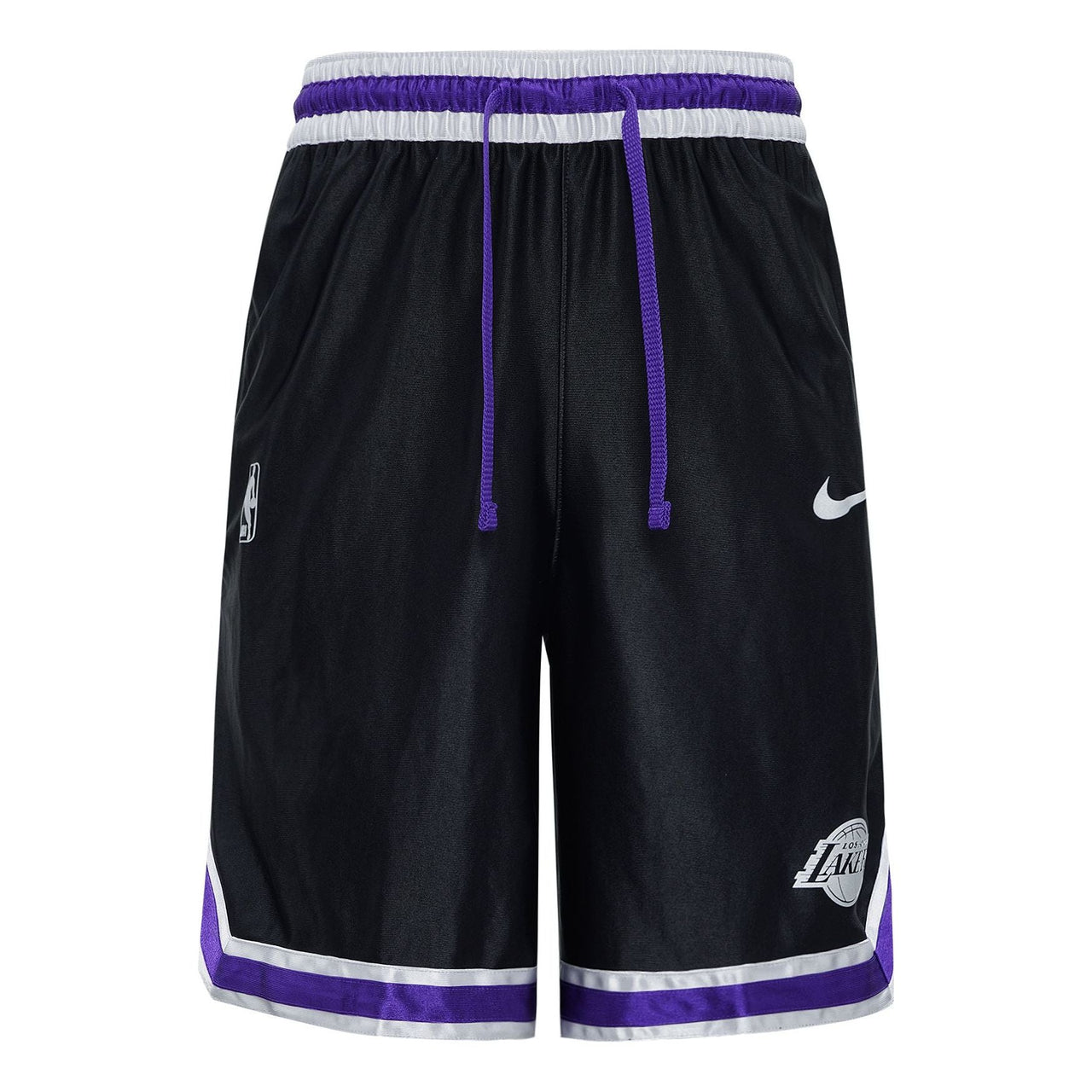 Nike NBA Courtside Los Angeles Lakers Lacing Basketball Training Sports Shorts Black CV3938-010