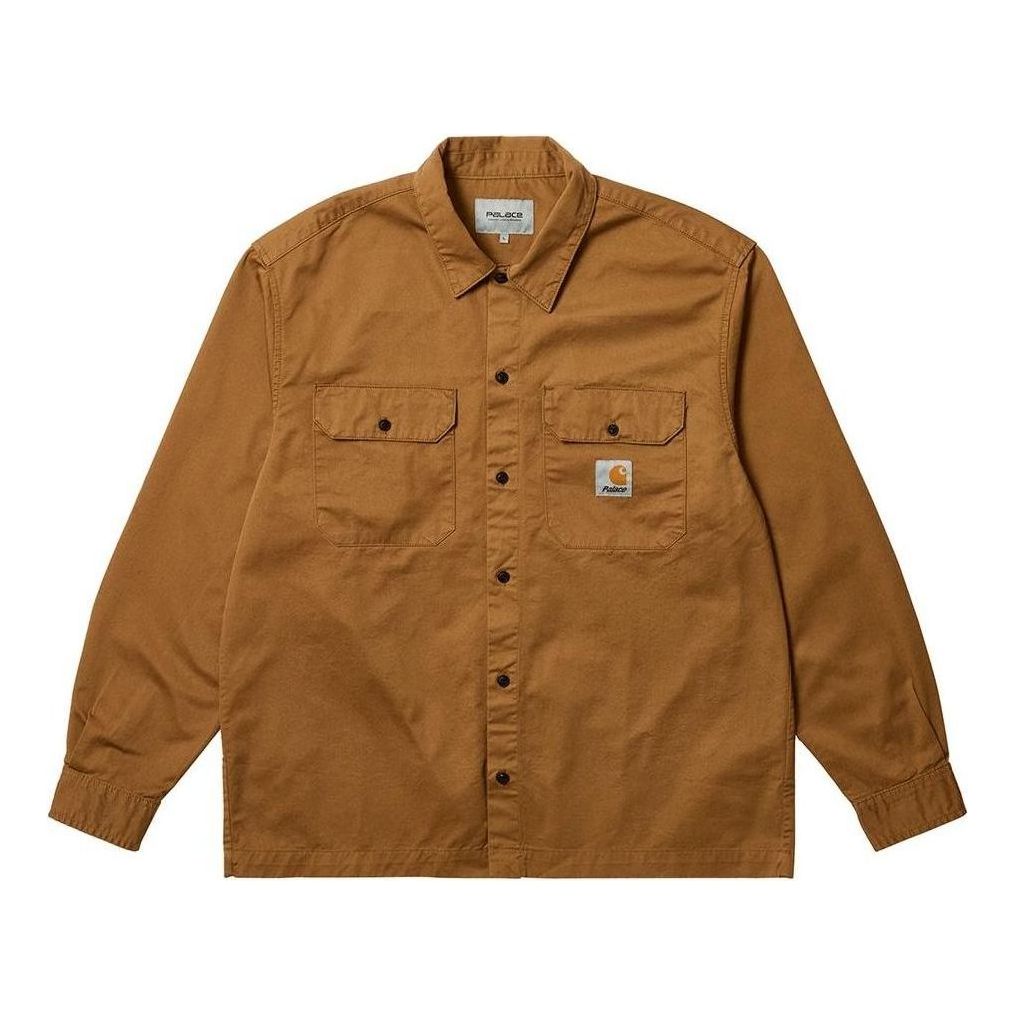 Palace x Carhartt WIP Longsleeve Master Shirt 'Hamilton Brown' I032721-KHAKI