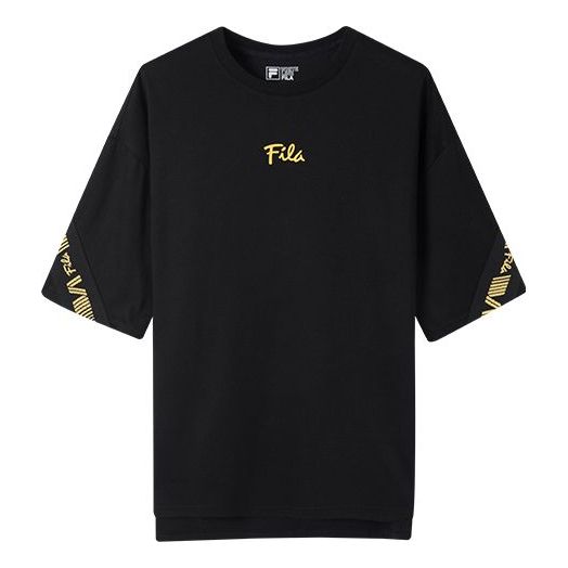 FILA Loose Short Sleeve Couple Style Black F11M938126F-BK