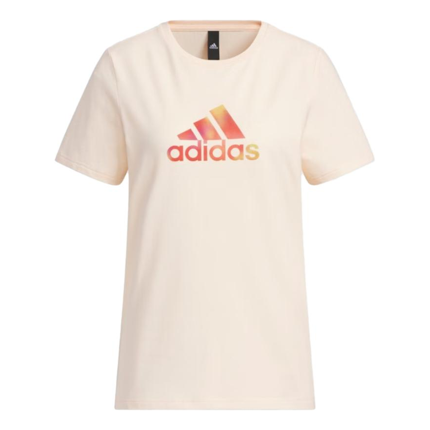 (WMNS) adidas Badge Of Sport T-Shirt 'Beige' HY2888