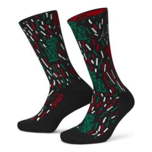 Air Jordan x Nina Chanel Abney Crew Socks 'Black Green Red' DH5483-010