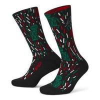 Air Jordan x Nina Chanel Abney Crew Socks 'Black Green Red' DH5483-010