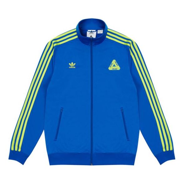 PALACE x adidas originals Crossover Stripe Casual Sports Jacket Blue GQ2568