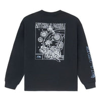 Li-Ning Sports Stylish Series Pattern Printing Pullover 'Black' AHSS019-2