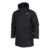 adidas neo M Wint Dwn Prka Windproof Stay Warm mid-length Sports hooded down Jacket Black GJ8786