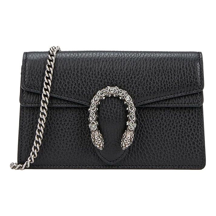 (WMNS) Gucci Dionysus Mini-Sized Single-Shoulder Bag 'Black' 476432-CAOGN-8176