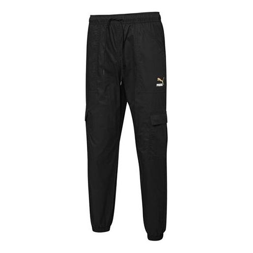 PUMA Logo Classics Cargo Pants 'Black' 536307-51