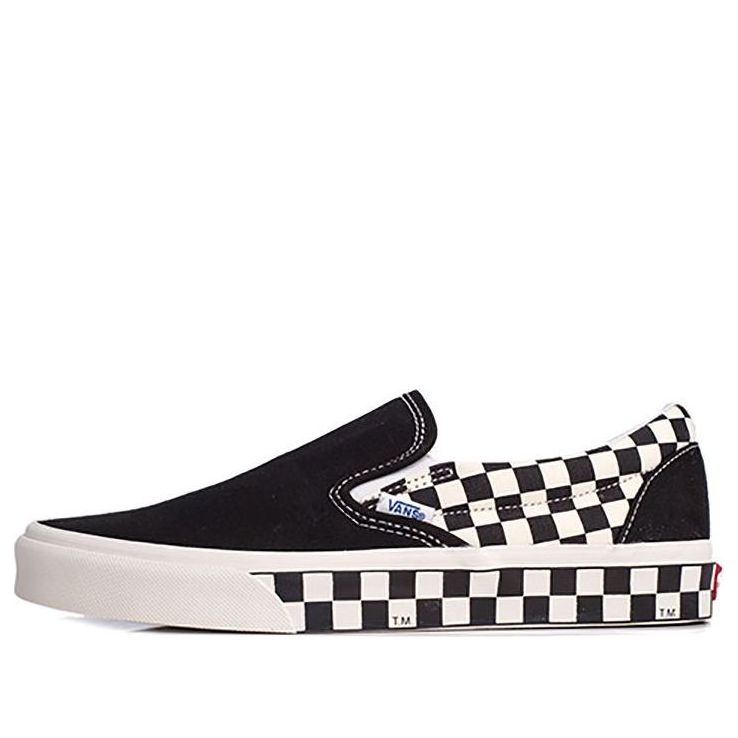 Vans Classic Slip-On 'Sidewall Check - Black' VN0A38F7RA9