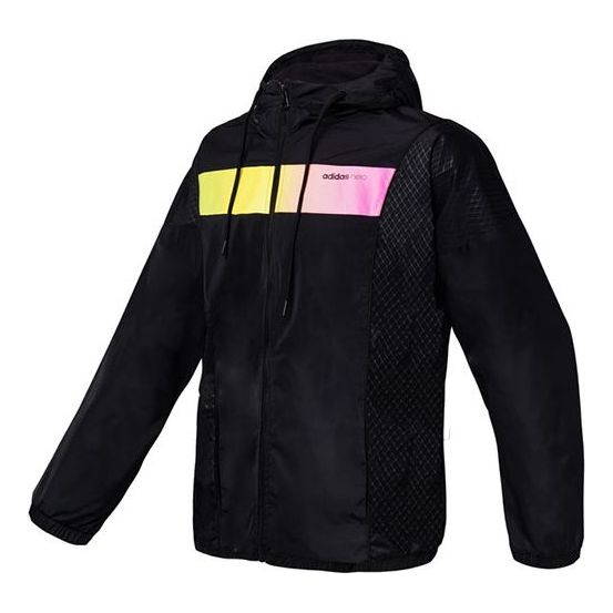 adidas NEO men's Jacket new hooded windproof Jacket EH6508