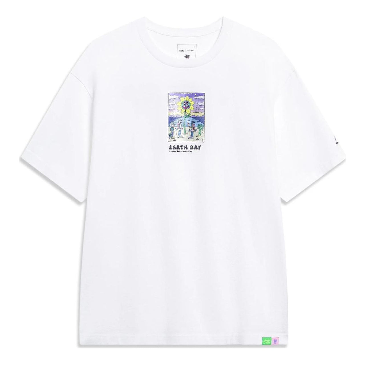 Li-Ning x Steven Harrington Graphic T-shirt 'White' AHST093-2