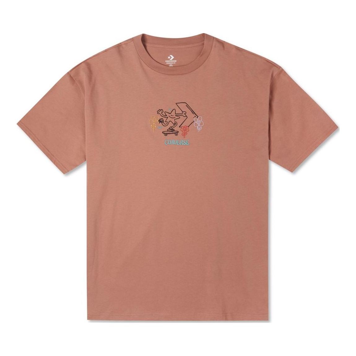 Converse Pushing Along T-Shirt 'Mineral Clay' 10023267-A04