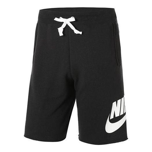 Men's Nike Lacing Breathable Logo Sports Shorts Black DM6817-010
