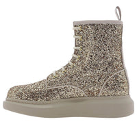 (WMNS) Alexander McQueen Ankle Boots 'Gold Glitter' 586394W4EY68034