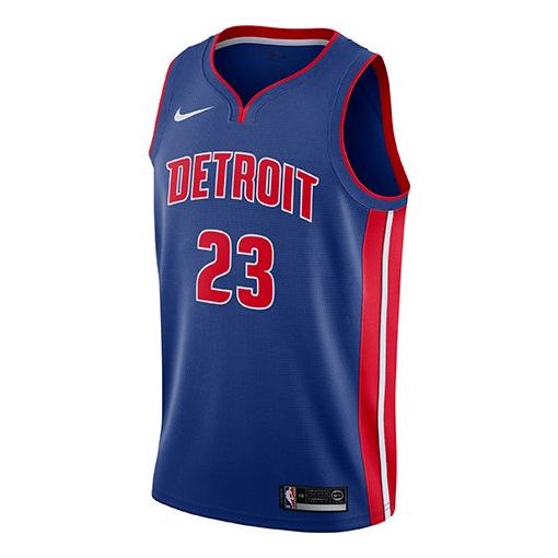 Nike NBA Basketball Vest SW Fan Edition Detroit Pistons 23 Away SW Fan Edition Away Blue Swblue 864473-402