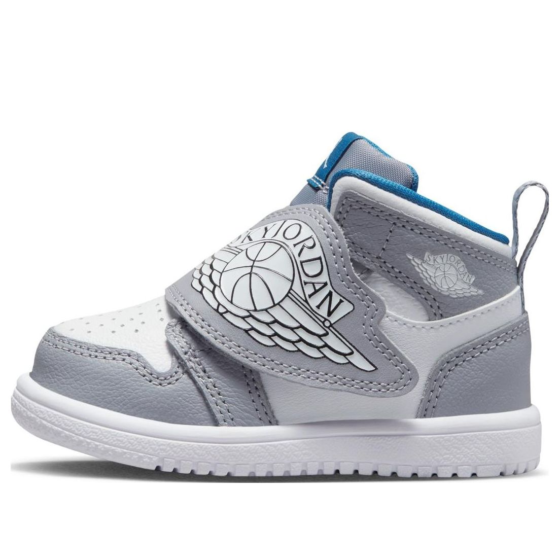 (TD) Air Jordan Sky Jordan 1 'Gray White Blue' BQ7196-014