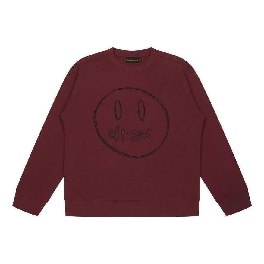 Drew House Sketch Crewneck Sweatshirt 'Burgundy' DW-FW22-1223-08