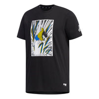 adidas Tsubasa Tee 1 Causual Sports Foot Ball Male Black FJ6226