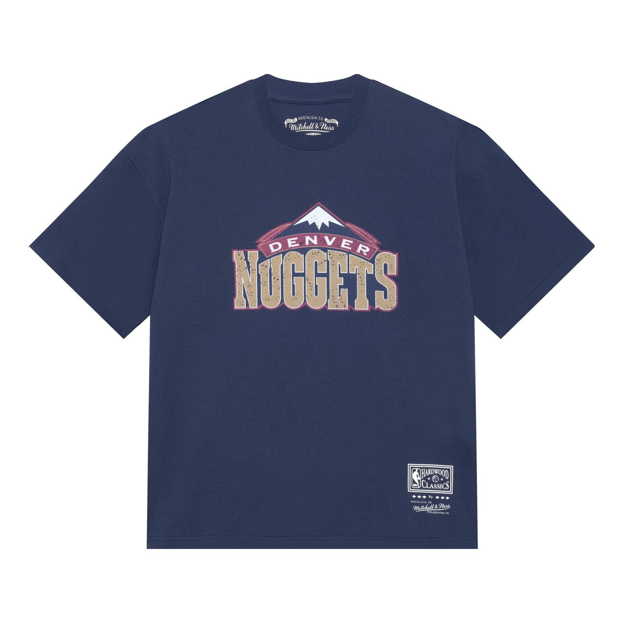 Mitchell & Ness x NBA Denver Nuggets Throwback Logo T-shirt 'Navy' MNJYSST230096-NAVY
