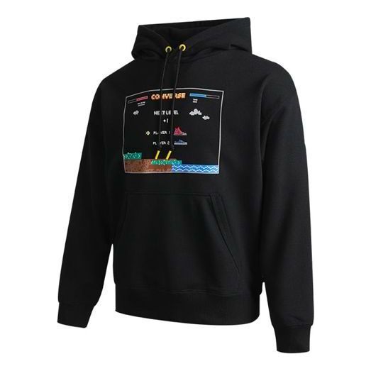 Converse Video Game Graphic Hoodie 'Black' 10022413-A01
