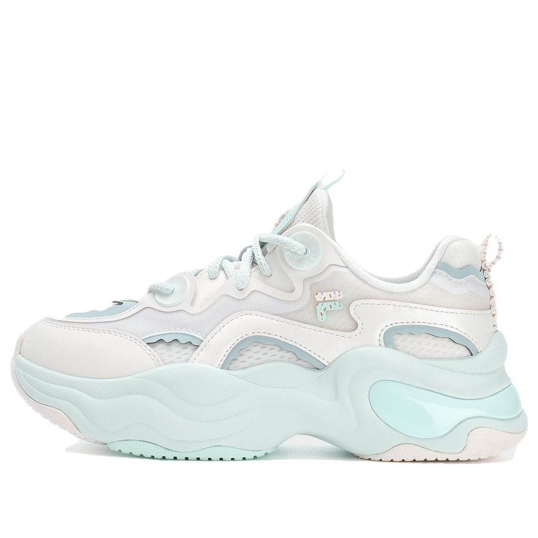 (WMNS) FILA FUSION Bubble Sneakers 'White Blue' T12W321305FSF