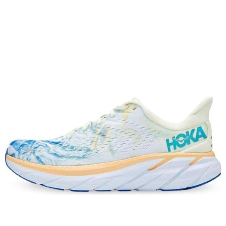 (WMNS) HOKA ONE ONE Clifton 8 Wide 'White Blue' 1121375-TGT