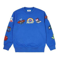 Palace Mixed Media Bitmap Crew 'Blue' PLA-SS22-271