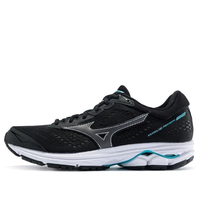 (WMNS) Mizuno Rider 22 Black/Blue J1GD183110