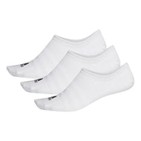 adidas Logo Training Sports Socks Couple Style 3 Pairs White DZ9415