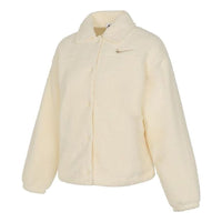 (WMNS) Nike Sportswear Collared High-Pile Jacket 'Coconut Milk' FB8708-113