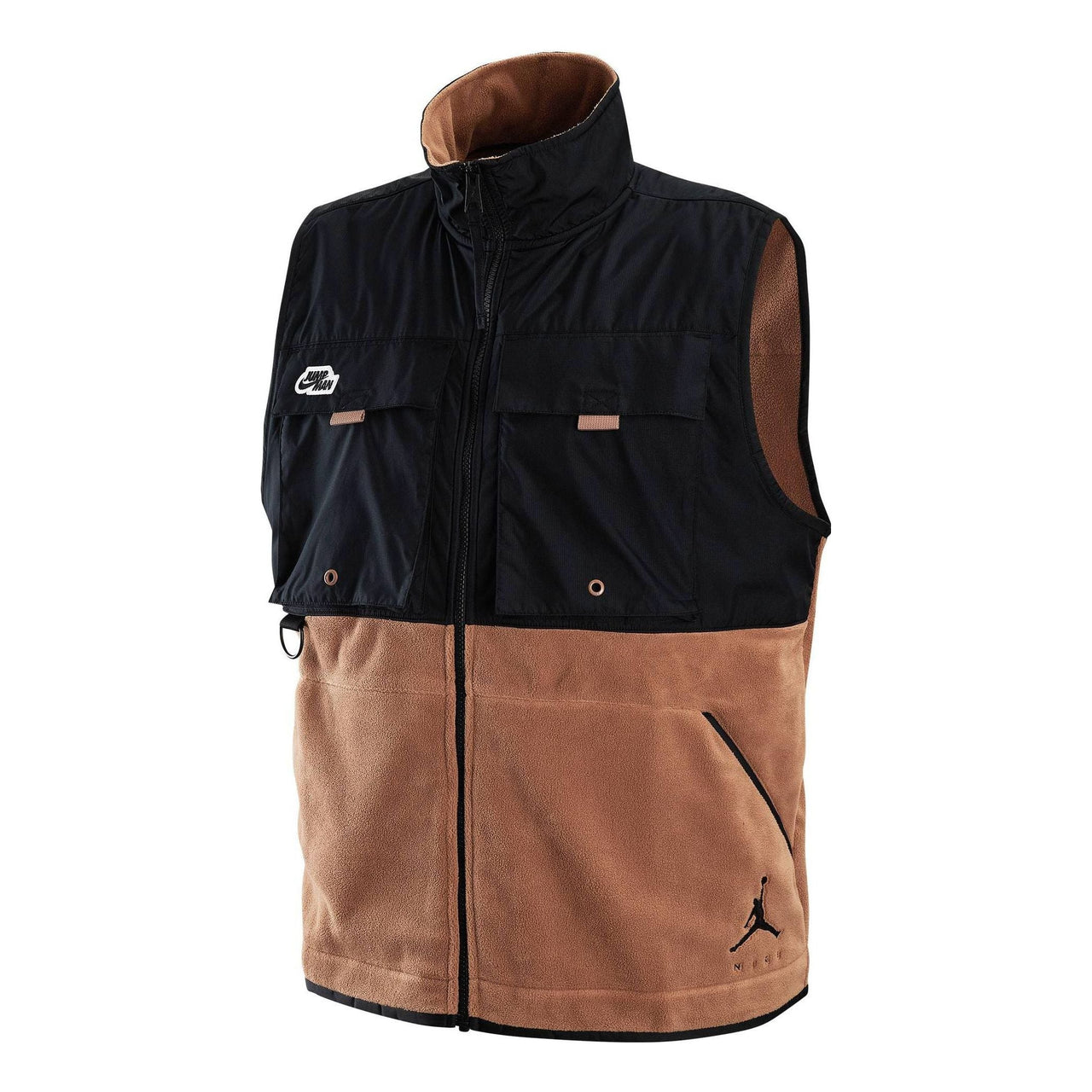 Air Jordan Jumpman Fleece Vest 'Black Brown' DX6598-256