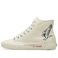(WMNS) ANTA x Robert Geller Life Series Sneakers Canvas High 'Eagle White Black' 12948680-12